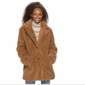 Sebby Notched Collar Button Down Coat